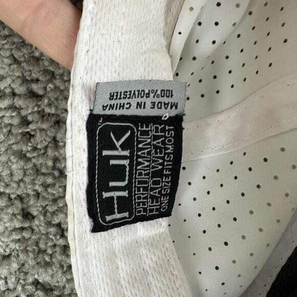 Huk Hat Cap Snap Back Mens One Size Gray White Performance Fishing Trucker Mesh - Picture 10 of 10